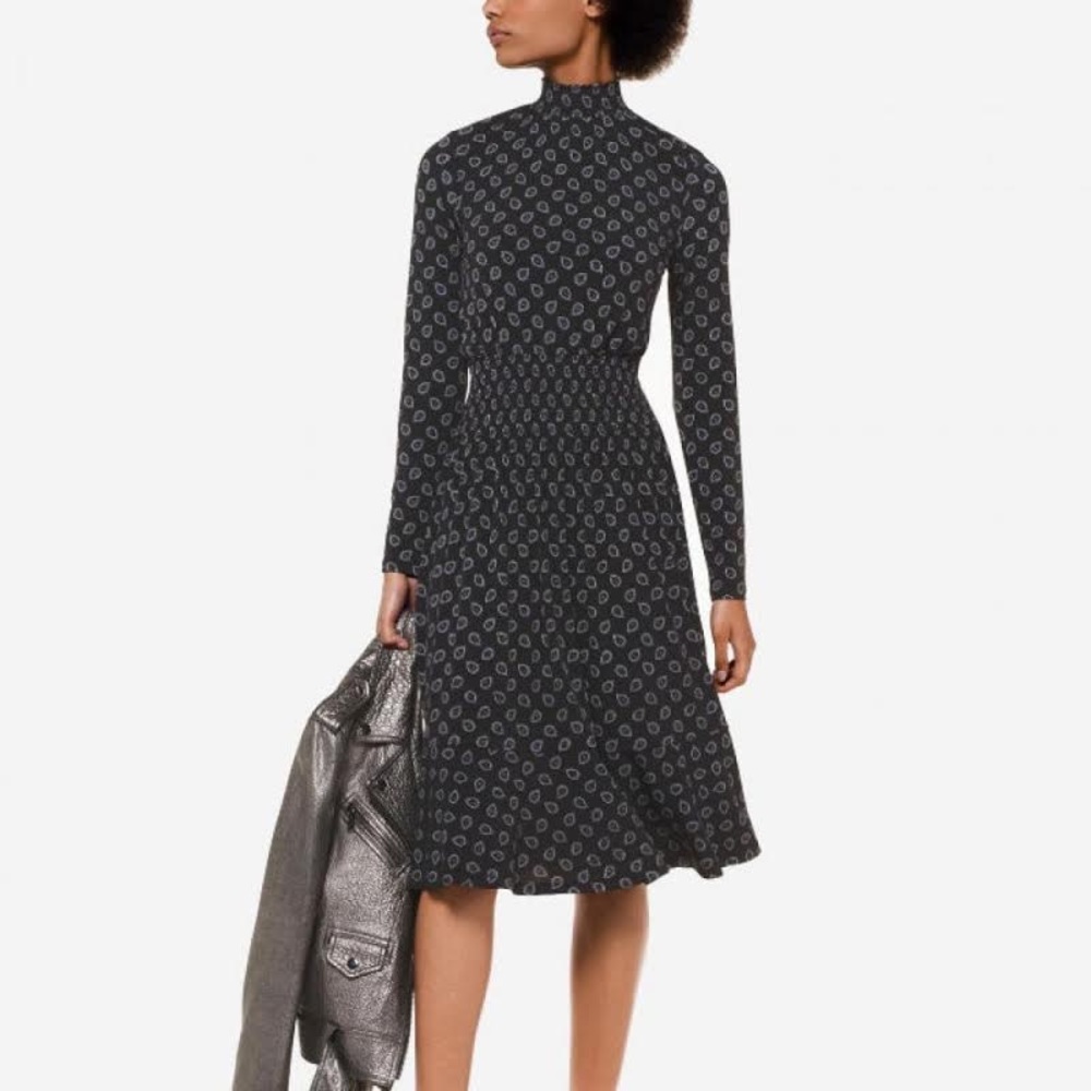 Michael Kors Paisley Ruffle Dress